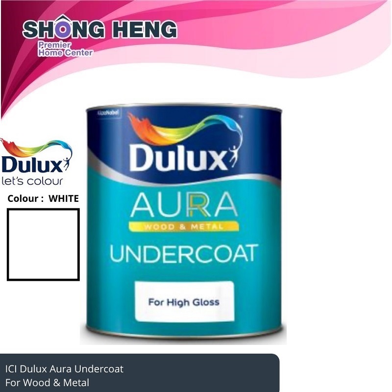 Dulux Aura High Gloss Undercoat 1L X 2TINS (101 White)