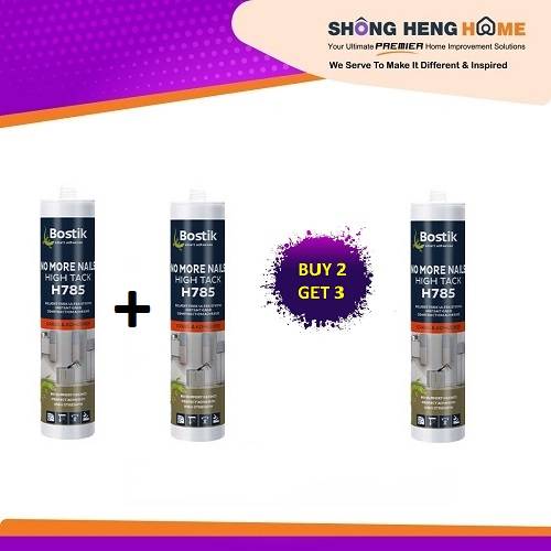 Buy 2 Get 3 Bostik H785 NO MORE NAILS HIGH TACKULTRA STRONG INSTANT