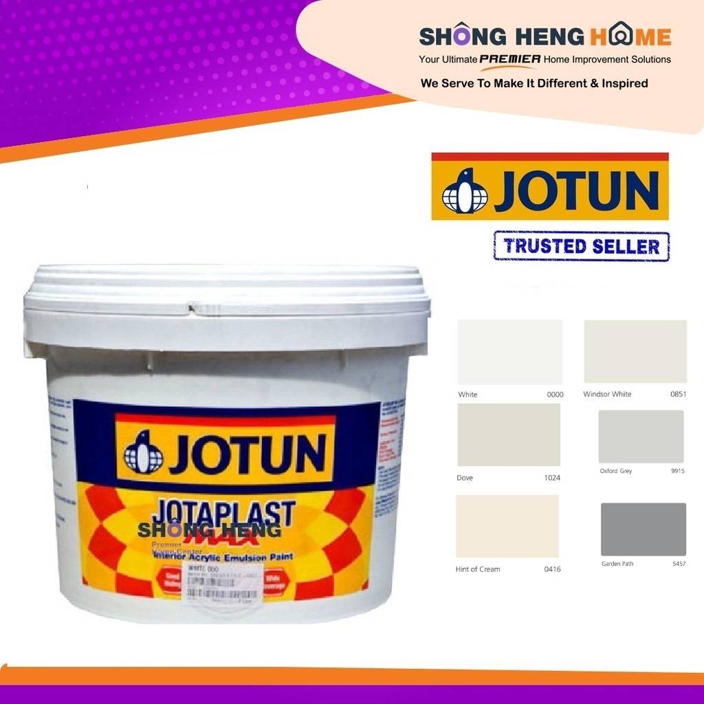 Jotun Paint Jotaplast Max 0000 7L (COLOR OPTION) + FREEGIFT